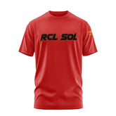 T-shirt rouge avec écriture RCL SOL | Isle-en-dodon